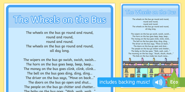 Busing песни. Песенки the Wheels on the Bus go Round and Round. The Wheels on the Bus текст. Песенка the Wheels on the Bus текст. The Wheels on the Bus песня.