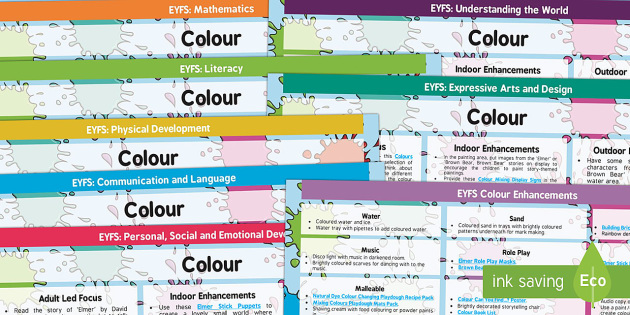 Eyfs Colour Lesson Plan And Enhancement Ideas Twinkl 7960