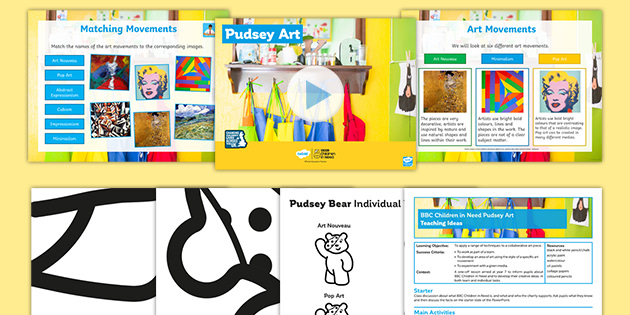 BBC Children in Need: Pudsey Art Lesson Pack