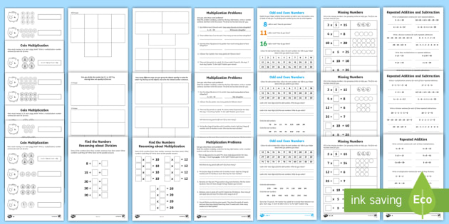 year 2 multiplication and division homework