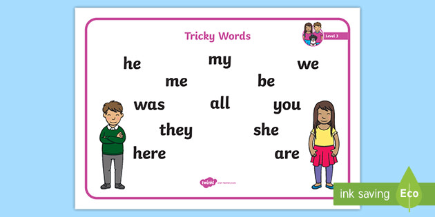 Level 3 Tricky Word Mat (teacher made)