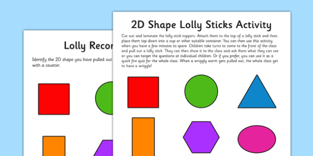 shape homework eyfs