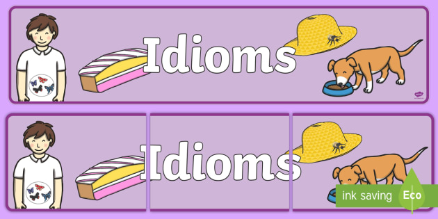 Idioms Display Banner Teacher Made