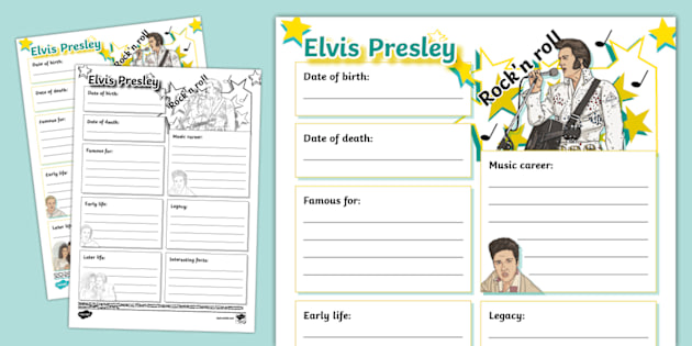 Biography Fact File Templates | twinkl.co.uk