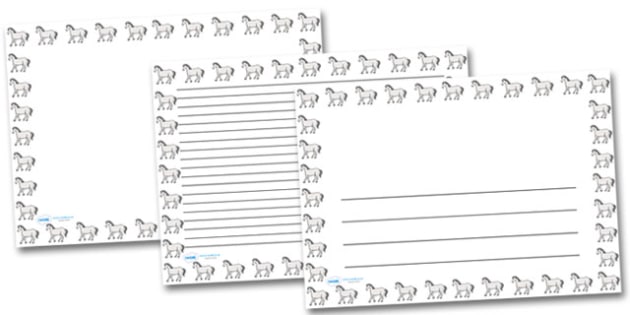 FREE! - Horse Landscape Page Borders- Landscape Page Borders