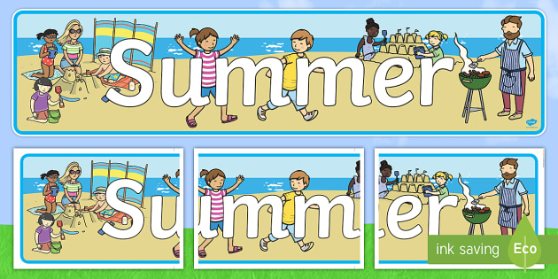 Summer Display Banner Teacher Made