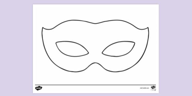Pepino Constituir flotador FREE! - Carnival Mask Colouring Sheet Colouring | Colouring Sheets