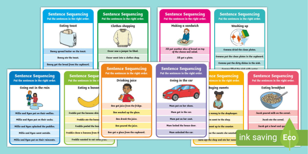 5 Step Sequencing Cards Hecho Por Educadores