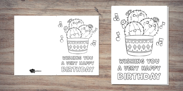 Pin On Kitchen 10 Best Printable Folding Birthday Cards Printablee 