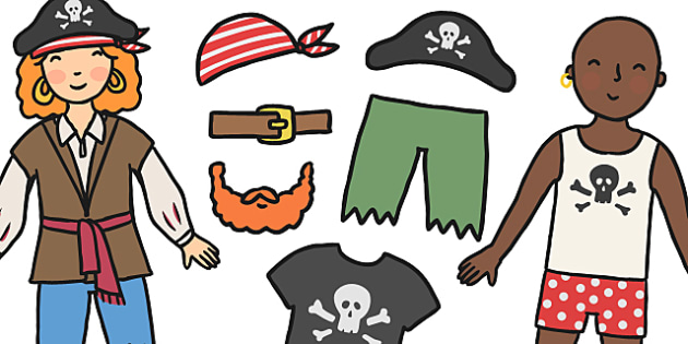 Dress Your Pirate Activity - pirates, pirate activity, pirate