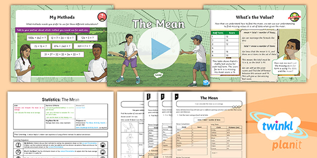 Planit Statistics Lesson Year 6 Find The Mean