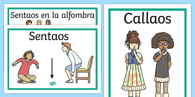 Spanish Classroom Instructions Display Posters Display Posters