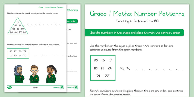 Number Patterns Worksheets | twinkl.co.uk