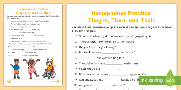 Упражнения them their. Their there they're Worksheets. Homophones Worksheets. There their. Homophones fun Worksheets.