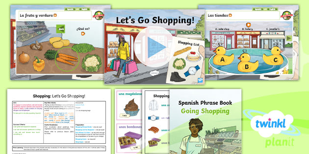 Planit Year 4 Spanish Lesson Let S Go Shopping