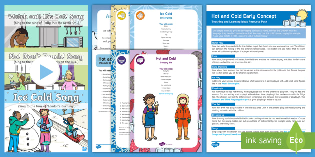 Hot and Cold Early Concept Teaching and Learning Ideas Resource Pack