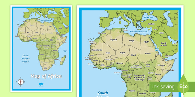 Map Of Africa Teacher Made