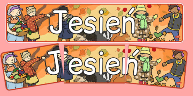 Banner Na Gazetke Scienna Jesien Po Polsku Do Pobrania Polish