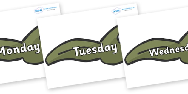 Days of the Week on Tadpoles
