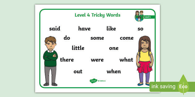 Tricky　Phase　made)　Words　Primary　Resources　(teacher