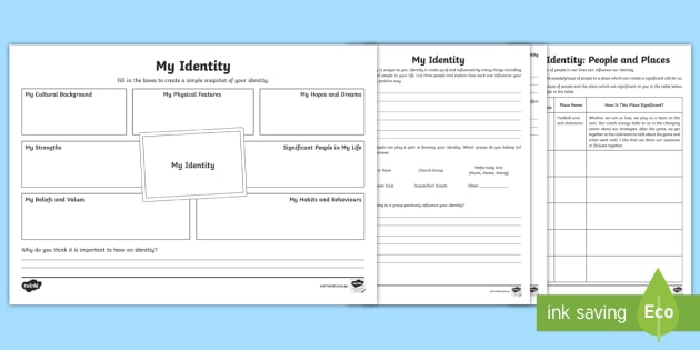 My Identity Activity Pack Teacher Made