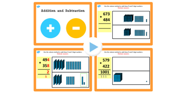 Grade 3 Addition And Subtraction Lesson 3e Adding 3 And 3 Digit Numbers With