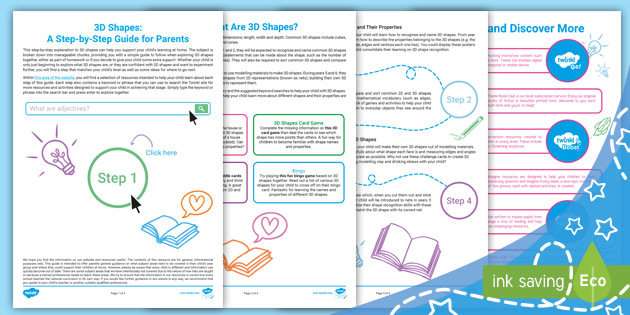 👉 3D Shapes: A Step-by-Step Guide for Parents - Maths