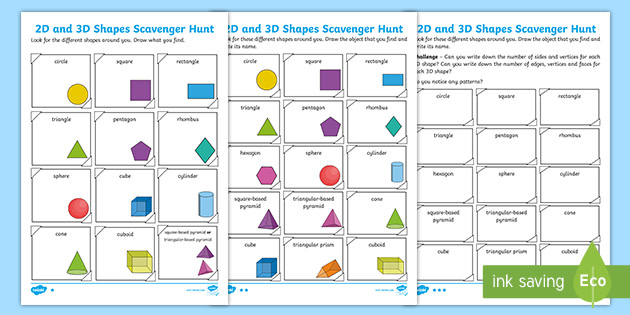 What Are 2D Shapes Differences Between 2D 3D Shapes