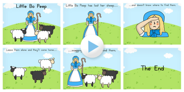 Little Bo Peep Powerpoint Teacher Made