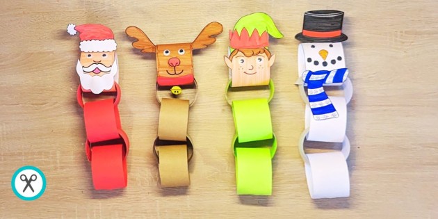 Christmas Characters Paper Chain
