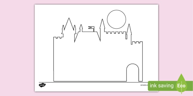 Castle and Sun Mosaic Colouring Page,Paul Klee