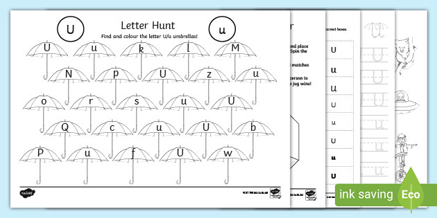 letter u activity pack teacher made