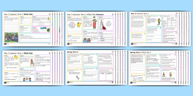 english grammar worksheets for grade 3 activity mat pack