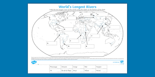World Rivers Map Rivers Map Of The World Rivers Of World