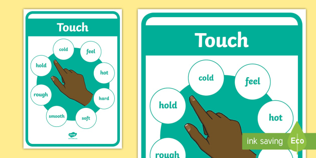 ks1-the-five-senses-touch-a4-display-poster