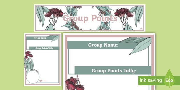 Eucalyptus Group Points (teacher made)