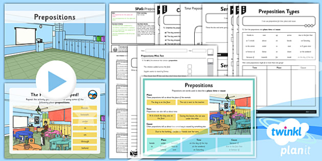 Prepositions Lesson Plan 2nd Grade English