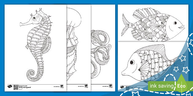 Mindfulness Mindfulness Coloring Artist Ocean Under the Sea