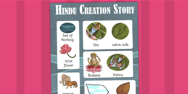 hindu-creation-story-vocabulary-poster-teacher-made