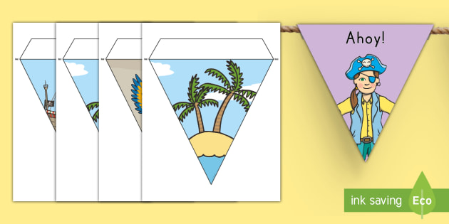 Pirates Bunting (teacher made)