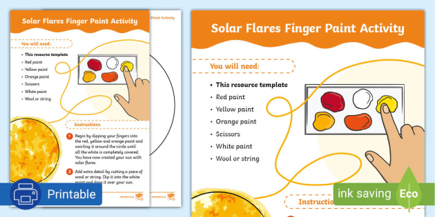 Foundation Phase Life Skills Creative Arts Solar Flares Finger