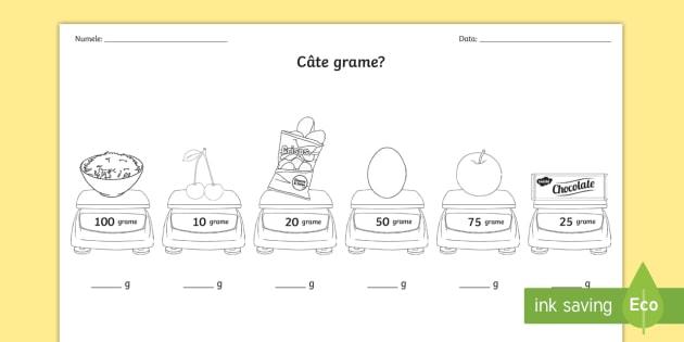 Cate Grame FiÈ™Äƒ De Lucru Teacher Made