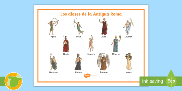 Tapiz De Vocabulario Dioses Romanos Teacher Made 1505