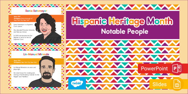Hispanic Heritage Month Important People Presentation