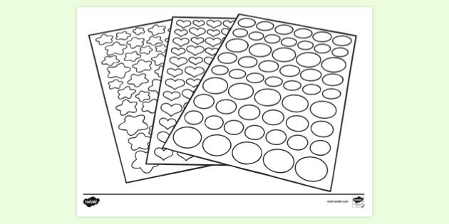 FREE! - Stickers Pegatinas Colouring Sheet | Colouring Sheets