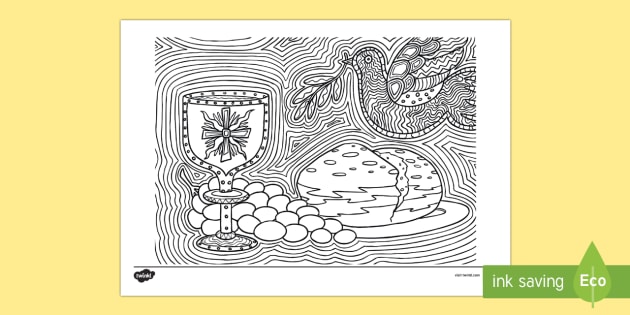 Communion Mindfulness Coloring Page