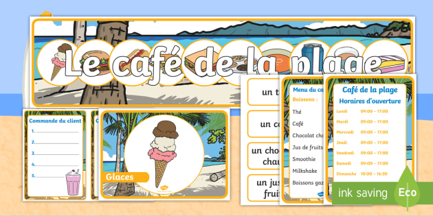 Pack Pour Jeu De Rôle Le Café De La Plage