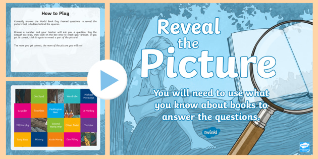 World Book Day Reveal The Picture Powerpoint Game