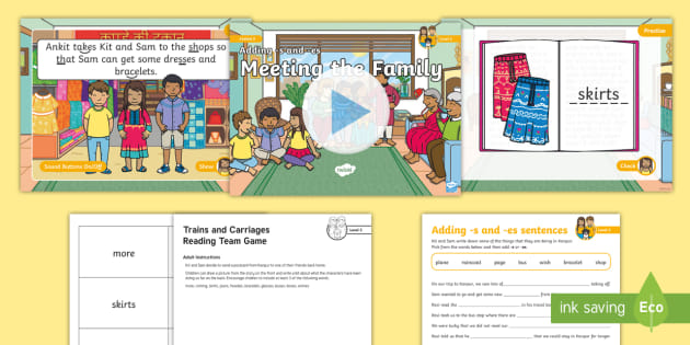 Adding -s and -es Lesson Pack - Level 5 Week 23 Lesson 3