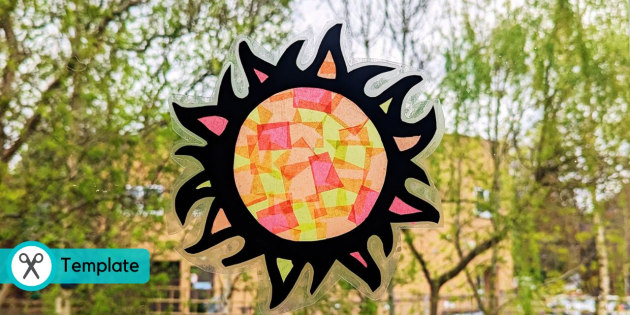 Summer Sun Sun Catcher  Summer Crafts (Teacher-Made)
